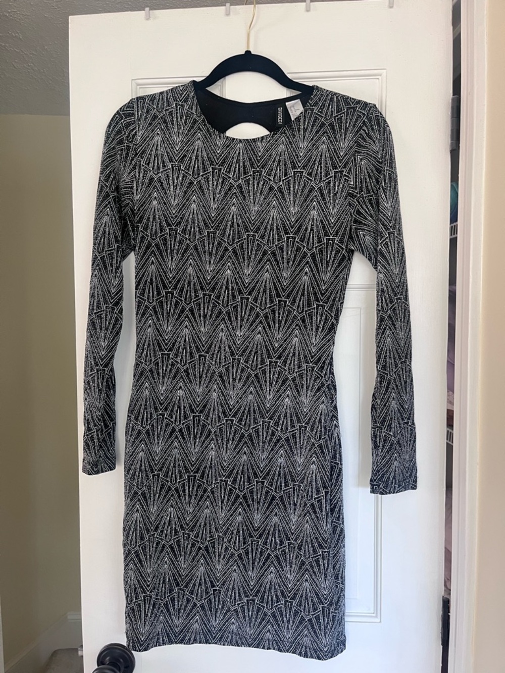 H&M Sparkly Open Back Dress